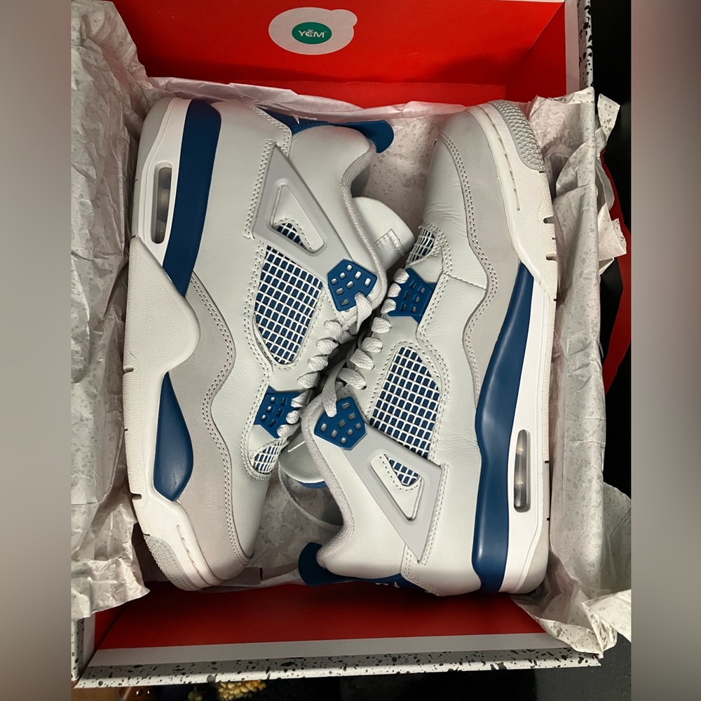 Nike Air Jordan IV 4 Retro Military Blue 2024 Sneakers Shoes w/OG Box! Dunk SB - Picture 7 of 13